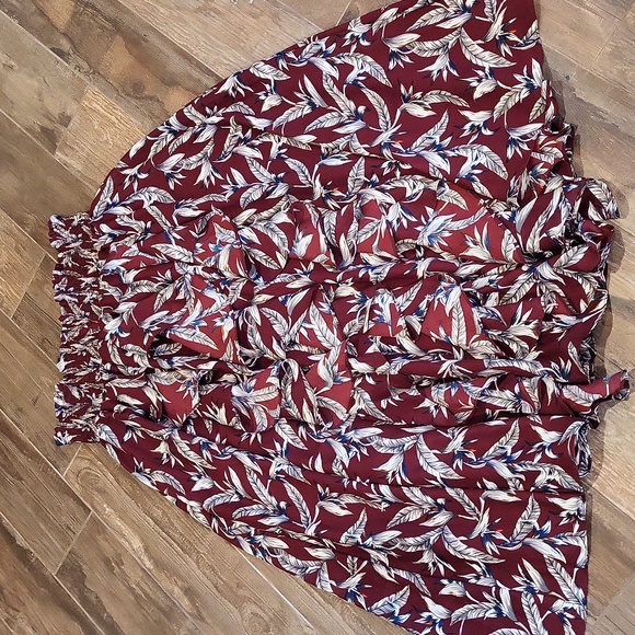 Anthropologie Mynah’s Reynu Taandon Keshika Ruffled Maxi Skirt, Size Large - Picture 2 of 12